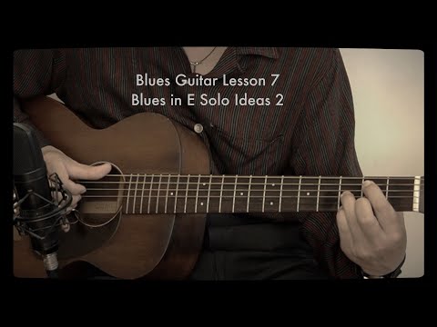 Blues Guitar Lesson 7 12 Bar Blues in E Solo Ideas 2  A=432Hz Hideo Date