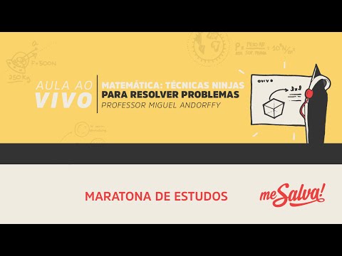 [AO VIVO - 16h] Me Salva! Matemática: Técnicas ninjas para resolver problemas