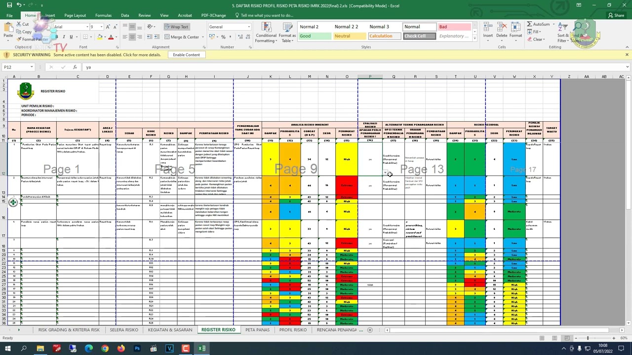 Tutorial Pengisian Manajemen Risiko _ RSUD R. Syamsudin, SH Kota Sukabumi