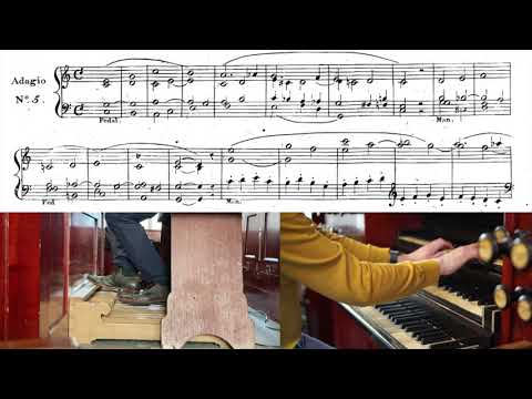 Educational: Christian Heinrich Rinck  - Adagio in C ( Adagio fur Orgel op  57 nr 5)