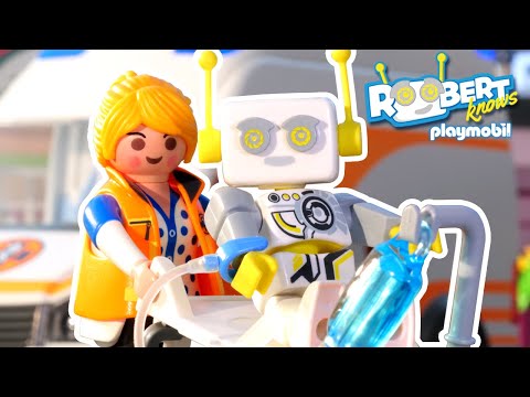 Las ambulancias 🚑 ROBert lo sabe |  PLAYMOBIL en Español