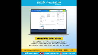 Canara Bank | Fund Transfer Tutorial to other banks