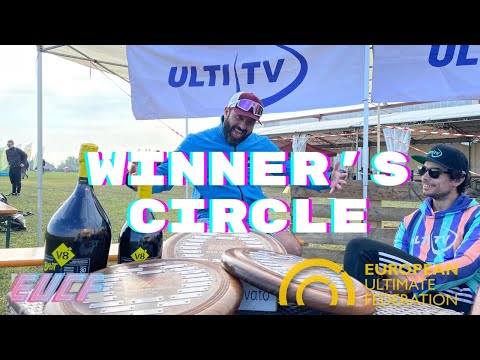 "Winner's Circle" at EUCF with the commentators, and the Organisers, Patrons and more WINNERS!