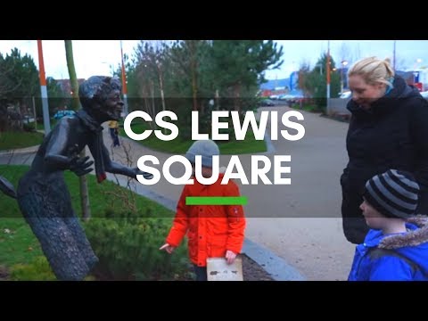 CS Lewis Square Belfast; The lion, the Witch & the Wardrobe Video