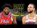Golden State Warriors Vs Philadelphia 76ers Full Game Highlights March 1 2025 NBA Regular Season