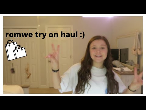 romwe haul + try on haul