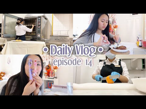 VLOG ep. 14 : finally back to work  after 2 months + new bookmarks! 💛