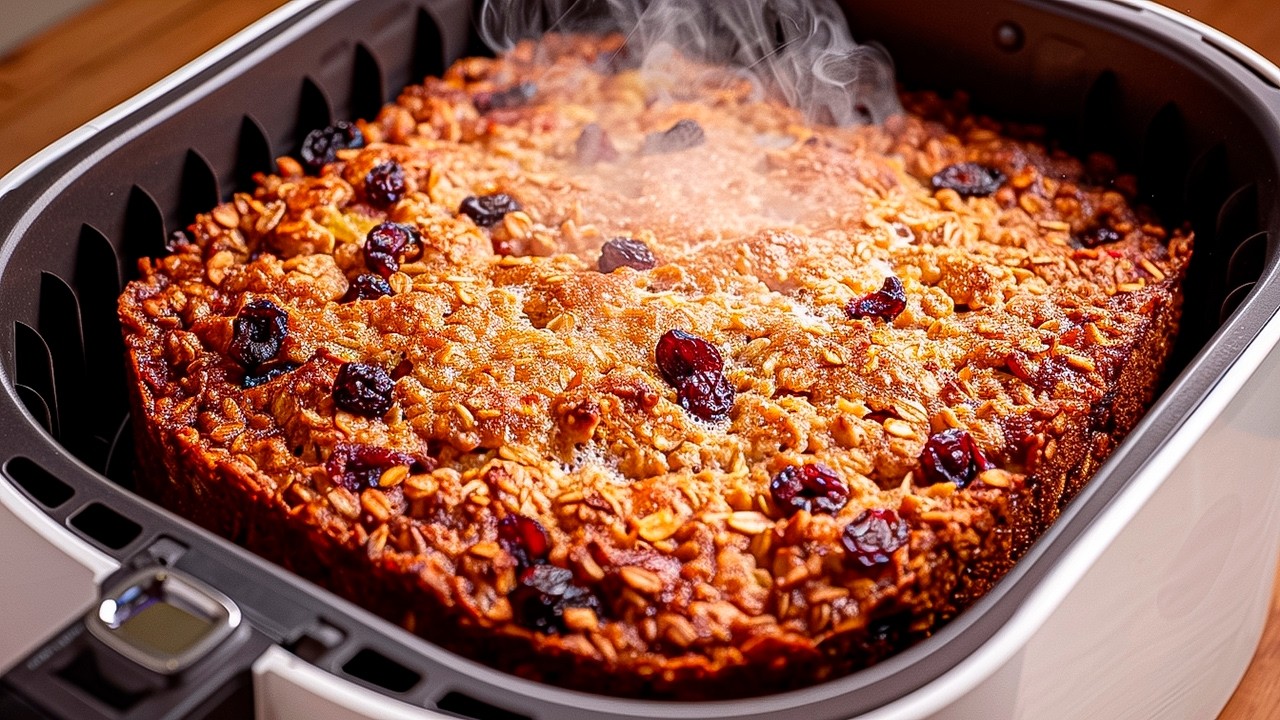 Ohne Mehl! Haferflocken, Apfel, Banane + Heißluftfritteuse! Schnell, gesund und lecker!