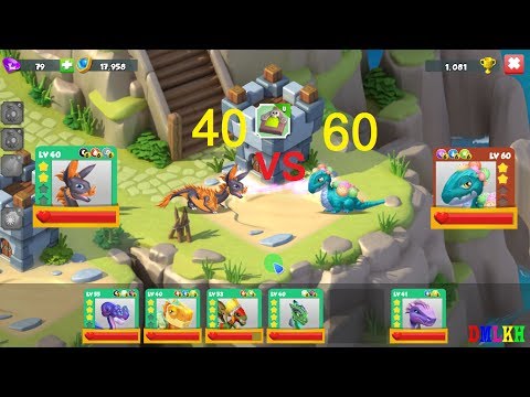 Enchant Dragon battle - another boss and best lv 40 vs 60 - dragon mania legends