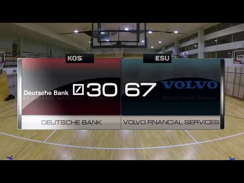 Deutsche Bank vs Volvo Financial Services - XII kolejka - Warszawa - Koszykarska Liga Biznesu