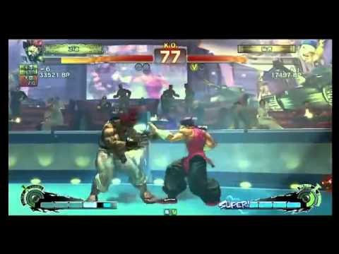 SSF4 AE: -6 (Gouki) vs kj (Yun)