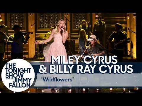 Miley Cyrus and Billy Ray Cyrus Pay Tribute to Tom Petty with "Wildflowers" Cover