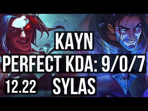 KAYN vs SYLAS (JNG) | 9/0/7, Legendary, 1.1M mastery | EUW Diamond | 12.22