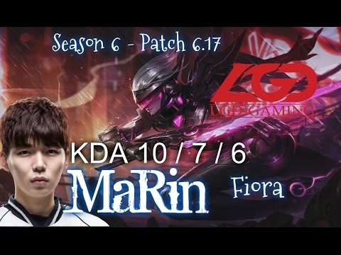 LGD MaRin FIORA vs RENEKTON Top - Patch 6.17 KR Ranked | League of Legends