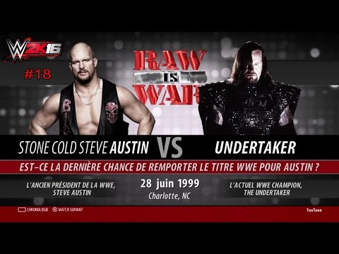 WWE 2K16 : The Undertaker Vs Steve Austin - Raw 99 - Showcase 18