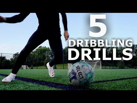 Individual DRIBBLING Training Session For Footballers | 5 Drills To Improve Your Dribbling