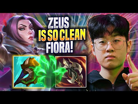 ZEUS IS SO CLEAN WITH FIORA! - T1 Zeus Plays Fiora TOP vs K'sante! | Preseason 2023
