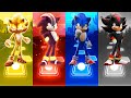 Super Sonic 🔴 DarkSpine Sonic 🔴 Sonic 🔴 Shadow (Dance Monkey x Bad Karma x Astronaut x Soldier)