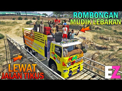 BOCAH SD OFFROAD TRUCK OLENG!! ANGKUT ROMBONGAN MUDIK LEBARAN - GTA 5 SULTAN BOCIL