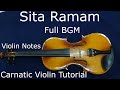 Sita Ramam  Full BGM #carnatic #violin #notes #sitaramam #bgm