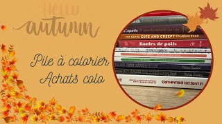 PAC d'automne et achats colo