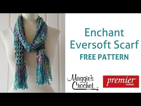 Enchant Eversoft Scarf Free Crochet Pattern - Right Handed