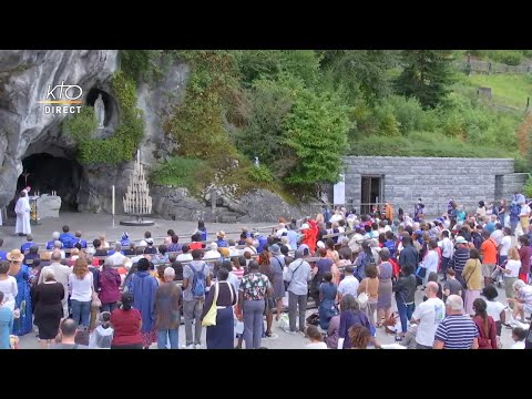 Chapelet du 16 août 2020 à Lourdes