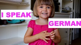 3-jähriges Kind aus den USA spricht Deutsch - 3-year old speaking German - BILINGUAL TODDLER