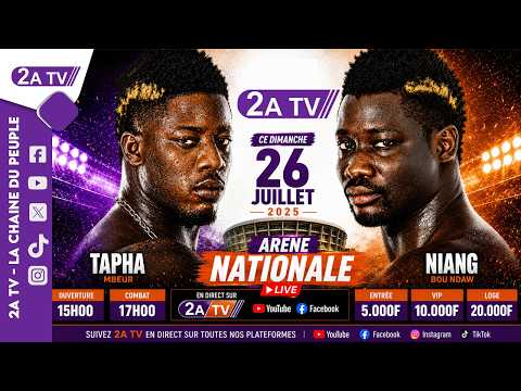 Direct | Arène Nationale : Grand Combat Tapha Mbeur VS Niang Bou Ndaw
