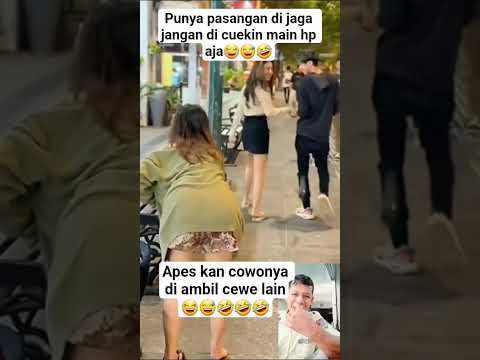 #cowoknya di cuekin main hp mulu akhirnya di ambil cewe lain😂😅🤣 #hiburanlucu #shorts