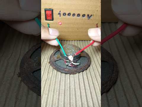 High voltage speaker reaction #project #experiment #tech