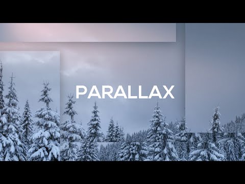 PARALLAX effect in Powerpoint. How to create a parallax effect from shapes. Free slide