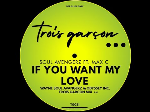 Soul Avengerz ft Max C - If You Want My Love (Wayne Soul Avengerz & Odyssey Inc. Trois Garcon Mix)