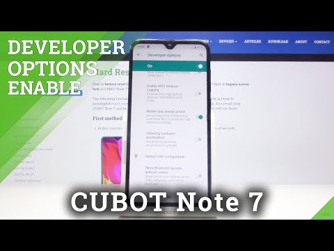 How to Get Access to Developer Mode on CUBOT Note 7 - Open Developer Mode