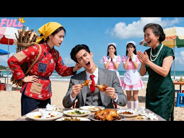 Ni su madre pudo controlar al CEO que desperdiciaba comida,¡hasta que una chica le tiró de la oreja!