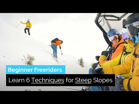 Learn 6 Techniques on How to Ski Steep Slopes | Beginner Freeride Vlog