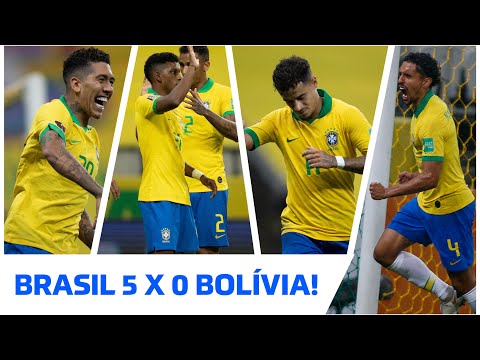 Gols e lances de Brasil x Bolívia