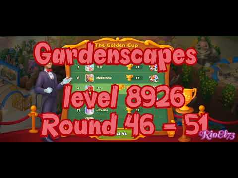 Gardenscapes level 8926 Round 46 - 51 ❤️ Gameplay Well Done