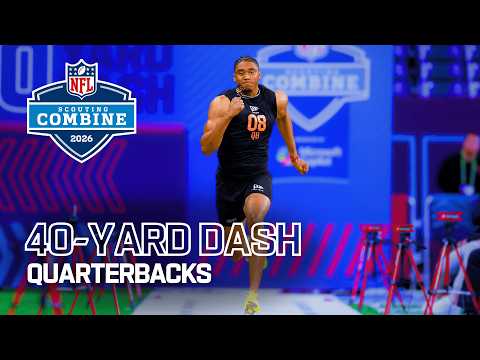 Quarterbacks Run the 40-Yard Dash at 2026 NFL Combine