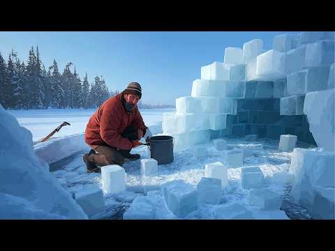 Man Builds Incredible Two-Story IGLOO at -47°F | Start to Finish by @YOGOMANinAK