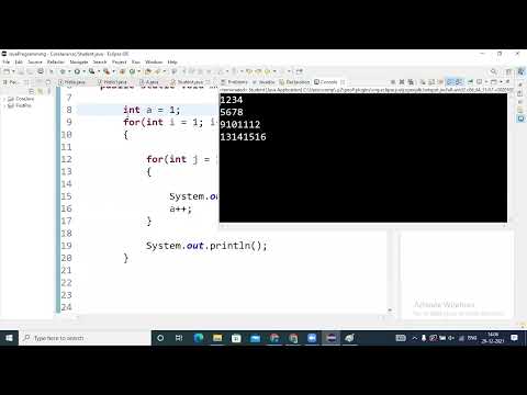Corejava 37 In Marathi Pattern Program 2