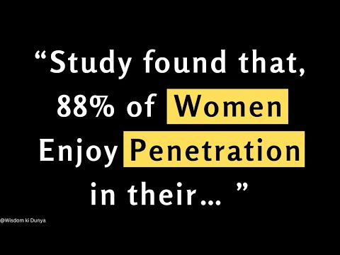 A study found that 88% of Women Enjoy Penetration in their … | Psychology Facts about Sex.