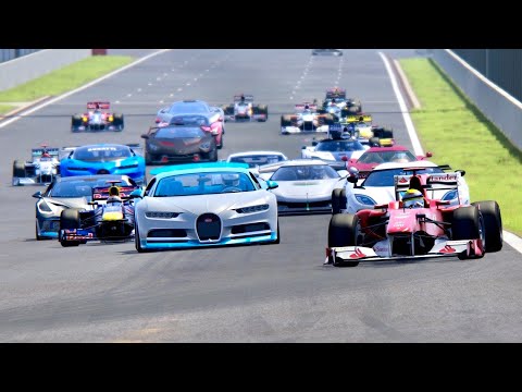 F1 2010 Cars vs Hypercars - Spa
