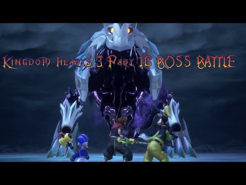 Kingdom Hearts 3 Walkthrough Part 16 BOSS BATTLE : Giant Heartless