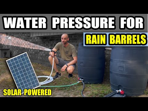 Solar Water Pump for Rain Barrels