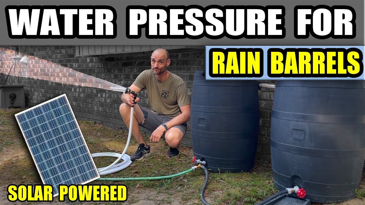 Solar Water Pump for Rain Barrels