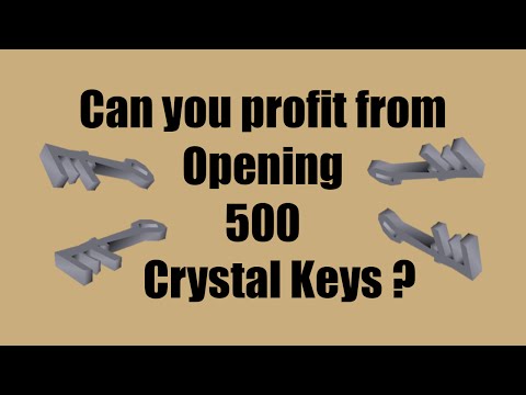 [OSRS] Can you profit from opening 500 Crystal Keys? Loot from 500 Crystal Keys