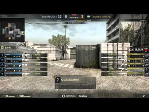 CS:GO - Team ROCCAT vs. Torpedo.gg [Cache] - ESL Nordic Nationals Winter 2015 - Semifinal Map 2