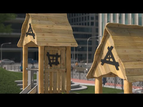 CGI 3D Animation Buglo Robinia Play series playground