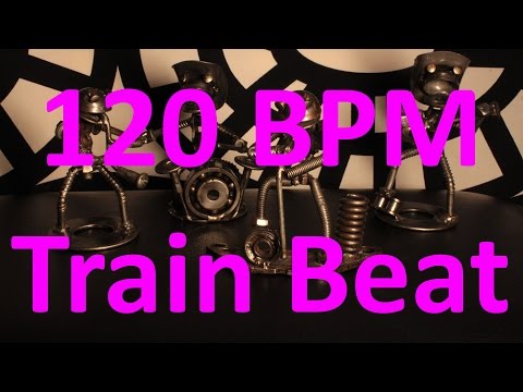 120 BPM - Train Beat Country Rock- 4/4 Drum Track - Metronome - Drum Beat